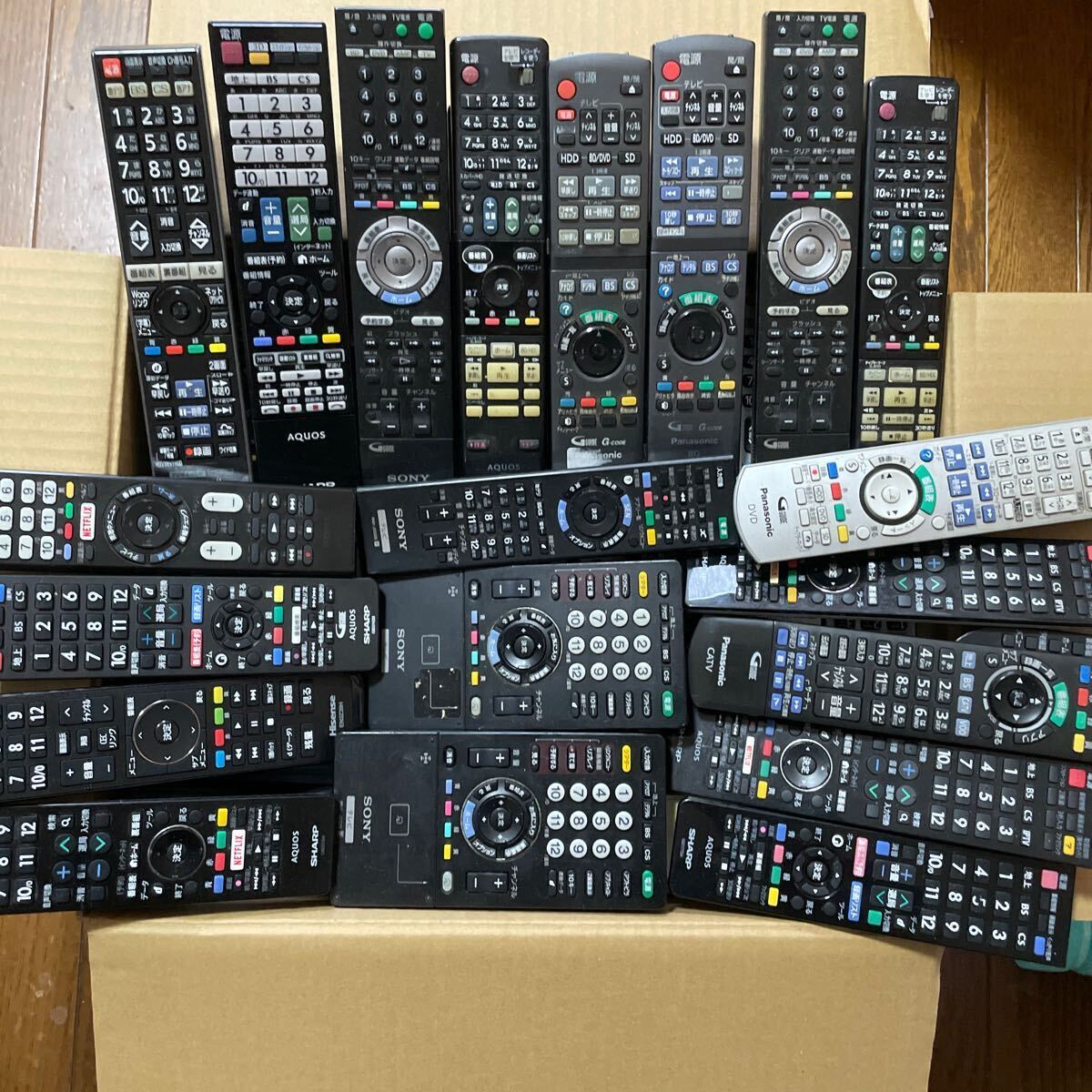 ☆146本セット!リモコン 大量 まとめて まとめ売り ジャンク HITACHI SHARP TOSHIBA SONY シャープ 日立 東芝 ソニー オーディオ テレビ