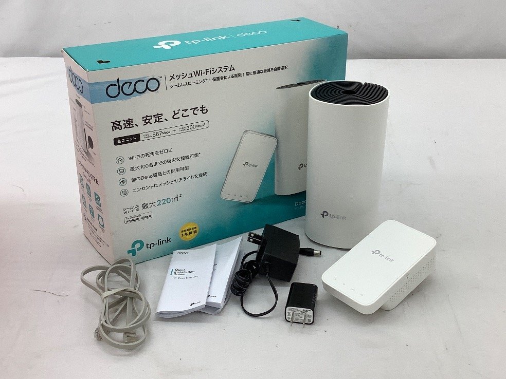 tp-link メッシュWi-Fiシステム/AC1200 Deco M3(DECO M4R・DECO M3W) 動作未確認 中古品 ACB