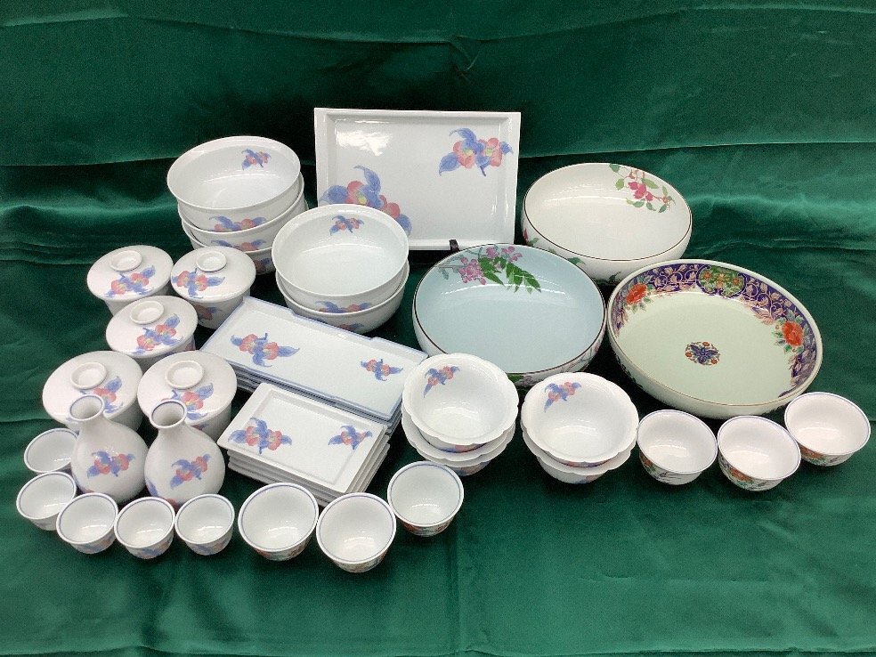 有田焼 弥左衛門 食器 まとめ/皿 深皿 小鉢 酒器 蓋物 など 皿立て付属せず 中古品 ACB