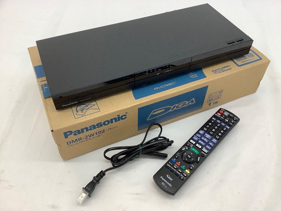 Panasonic DIGA/Blu-rayディスクレコーダー/1TB DMR－2W102 動作確認済/初期化済 B－CAS無 中古品 ACB