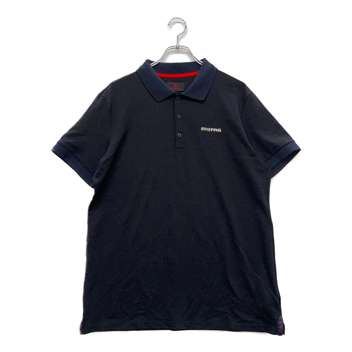 coco 中古 ブリーフィング BRIEFING メンズ 半袖ポロシャツ XL 黒 ブラック レターパックプラス発送可 92174