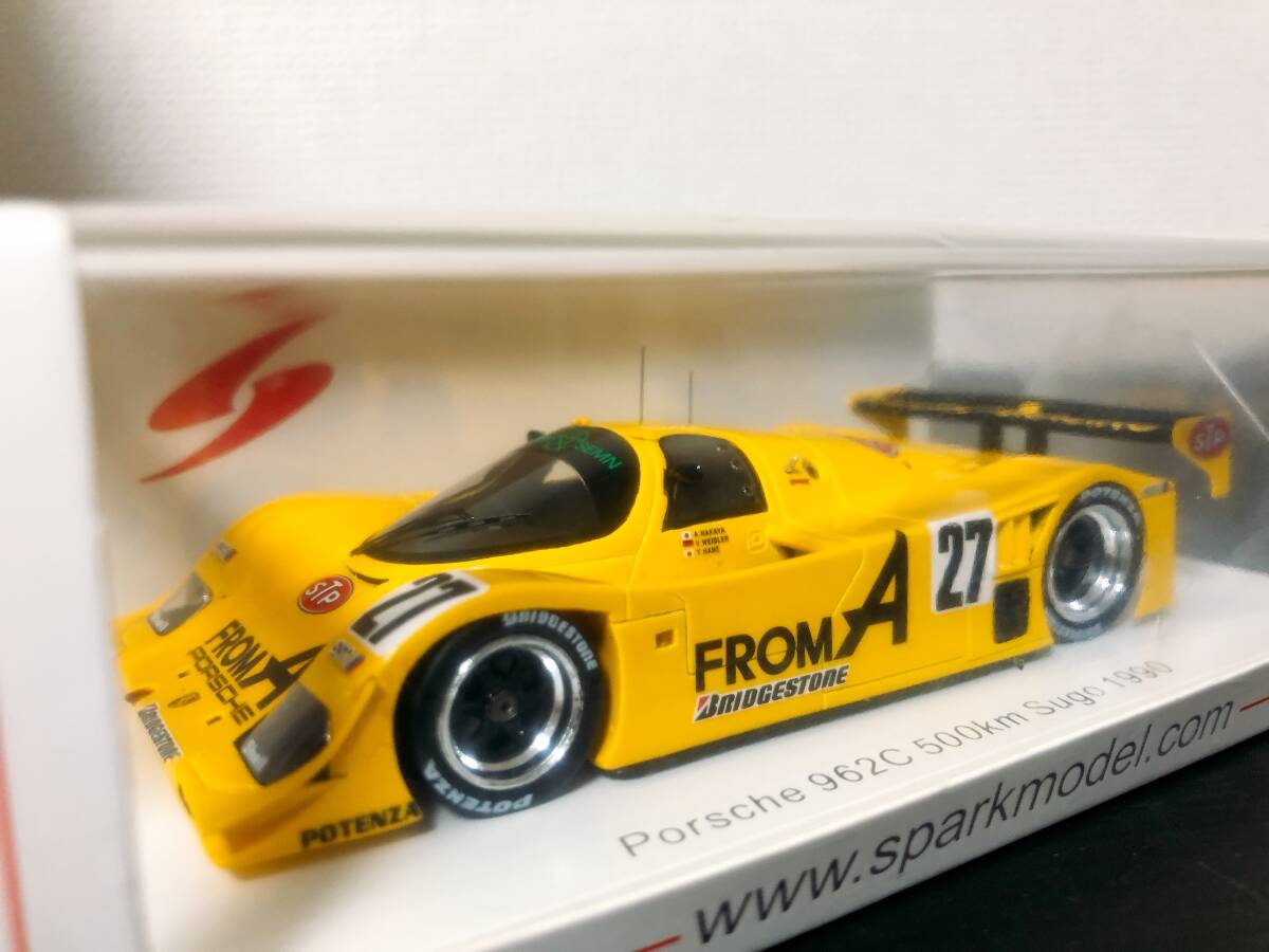 □限定750pcs. スパークモデル 1/43 1990 ポルシェ962 C #27