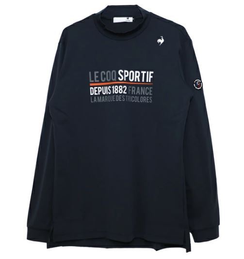 華麗 35%OFF《2024年秋冬》ルコック LG4FLS51M ネイビー(M) モックネック長袖シャツ ルコック