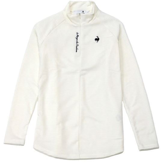 【ふるさと割】 35%OFF《2024年秋冬》【レディース】ルコック 長袖裏グリッドモックネックシャツ LG4FLS52L 白(M) ルコック