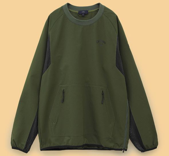 大切な 35%OFF《2024年秋冬》キャロウェイ C24215101 長袖プルオーバーブルゾン(1180)カーキ(M) キャロウェイ