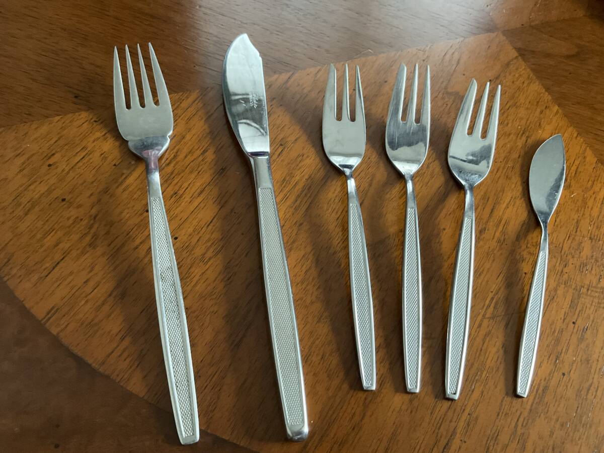  Noritake ножи 4 вид 6 пункт рыба вилка & рыба нож, кекс вилка, масло нож 