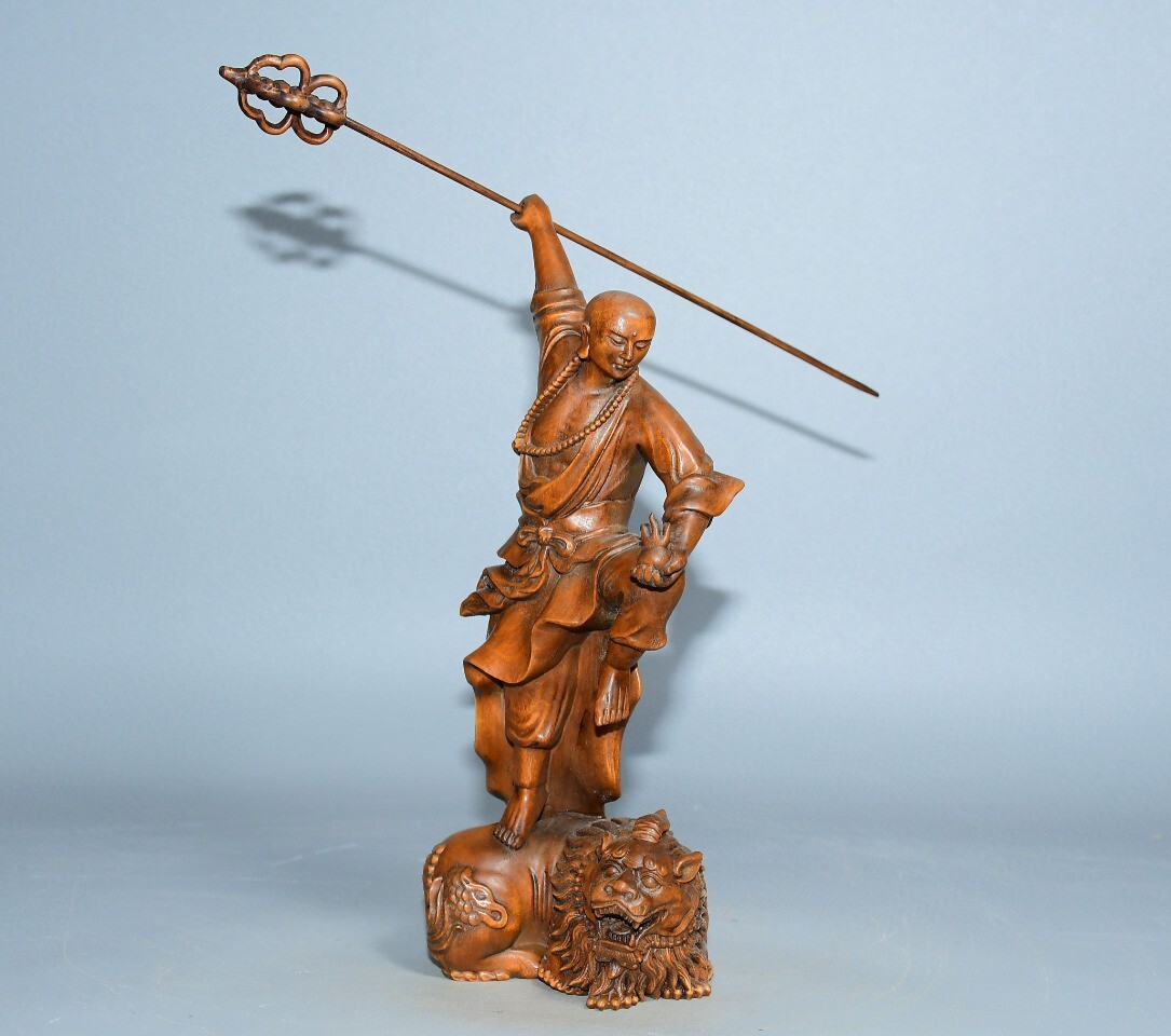 蔵友館蔵品・黄銅製・塗金・財神熏香炉】・希少珍品・置物・賞物 蔵友館蔵品・黄銅製・塗金・財神熏香炉】・希少珍品・置物・賞物