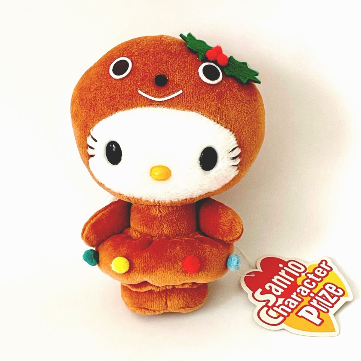 未使用 サンリオ ハローキティ クリスマス ジンジャー クッキー 着ぐるみ ぬいぐるみ ドール 紙タグ付き 2005 非売品 景品 エンジェル 天使