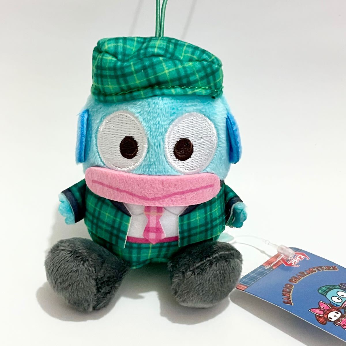 未使用 サンリオキャラクターズ チェック × チェック マスコット ハンギョドン ぬいぐるみ ドール 紙タグ付き 2024 非売品 景品