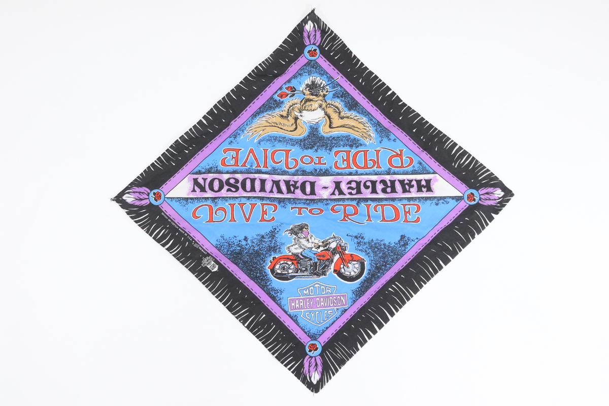 古着 K850 ハーレー バンダナ harley davidson オフィシャル ビンテージ オリジナル vintage 70 80 90 old オールド USA