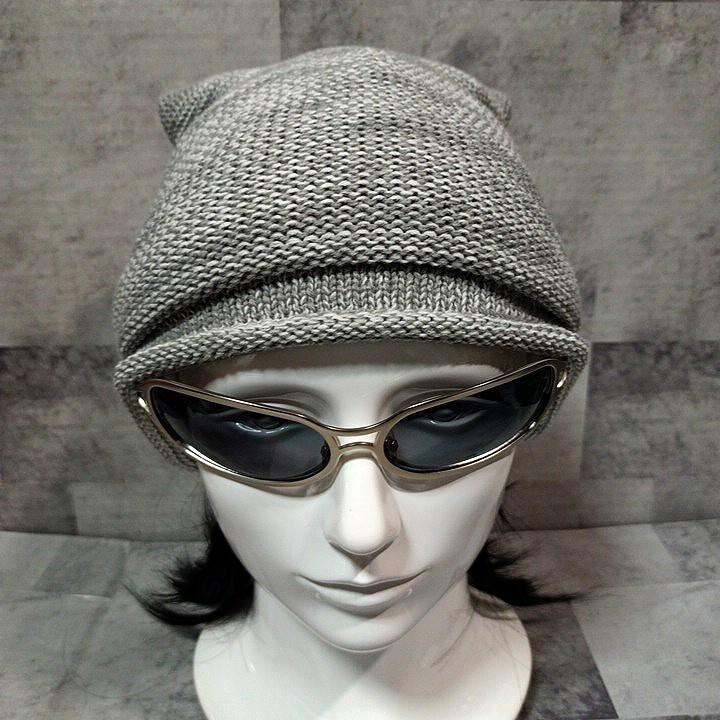 X-JAPAN hide ビーニー ニットキャップ ニット帽 杢グレー 未 X-JAPAN hide ビーニー ニットキャップ ニット帽 杢グレー 未