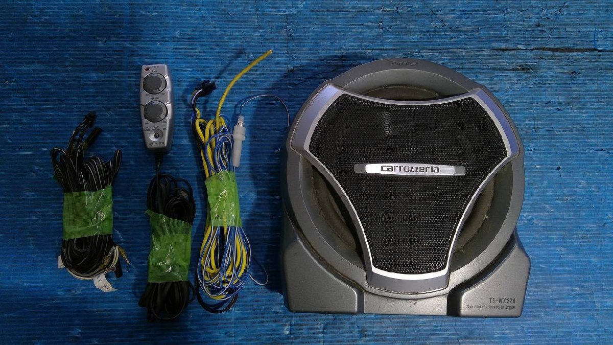 カロッツェリア TS-WX22A 150W アンプ内蔵 サブウーハー サブウーファー 音出し確認OK 低音強化/5.1Ch等サウンドシステムアップに