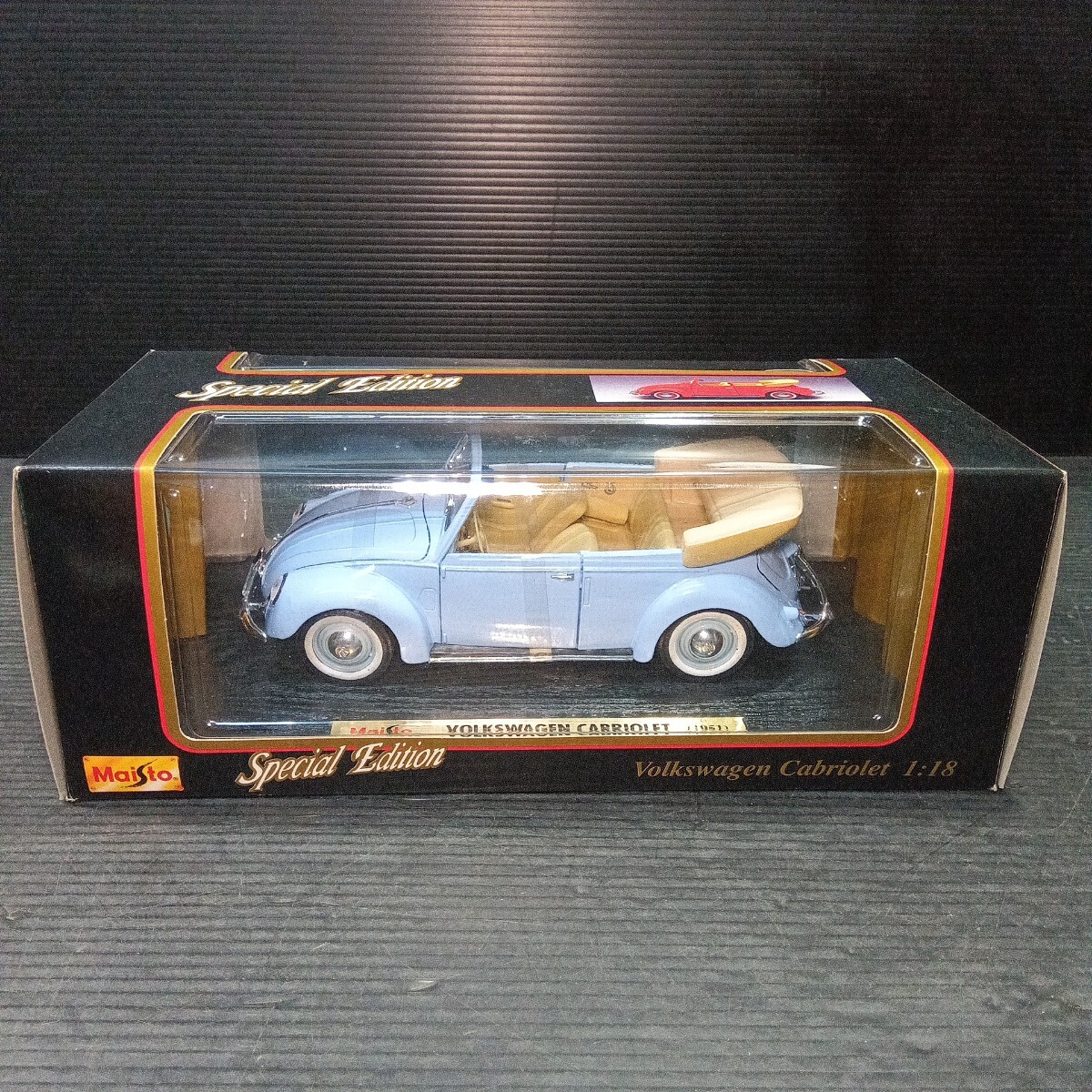 未使用 Maisto マイスト スペシャルエディション 1951 1/18 VOLKSWAGEN CABRIOLET フォルクスワーゲン 自動車 ミニカー