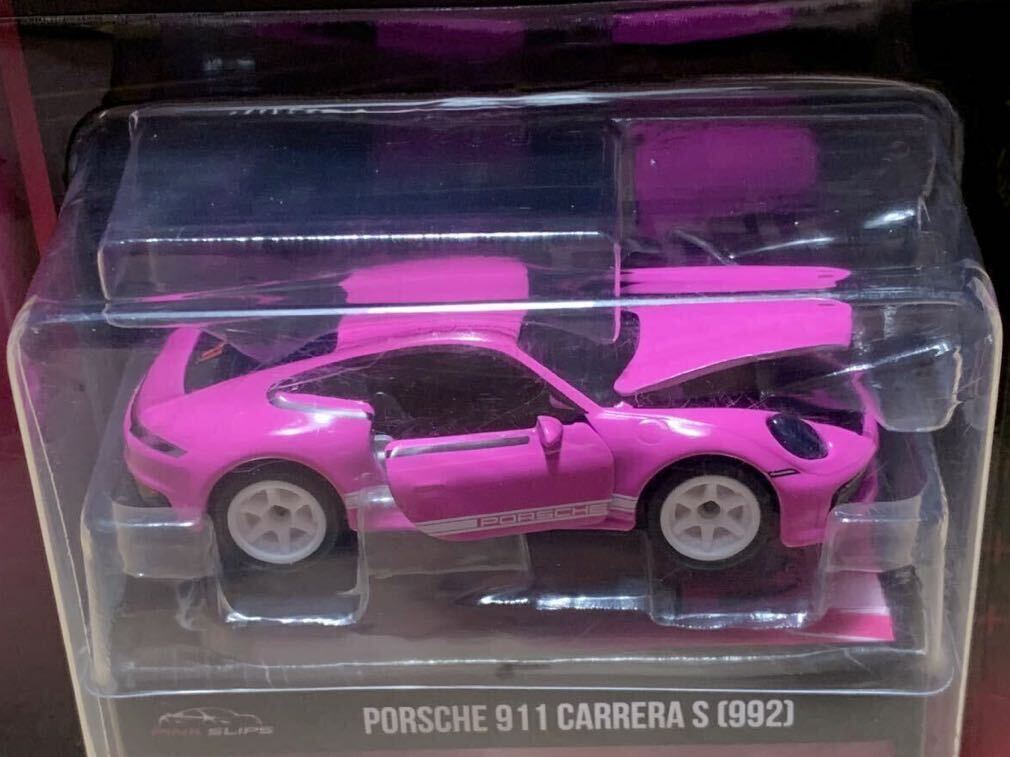 [ Don *ki сигнал te ограничение / новый товар : нераспечатанный ]JADA Toys 1/64 PINK SLIPS Porsche 911 Carrera S (992) [ розовый / белый ]