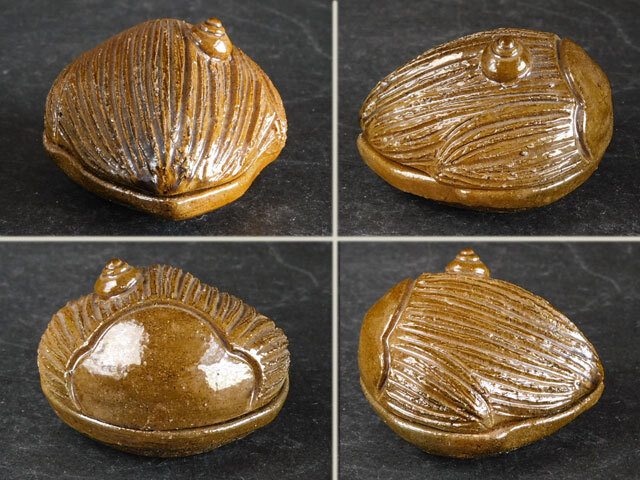 九代 大樋 長左衛門 宝蓑 香合 :: Yahoo!Auction｜DEJAPAN - Bid