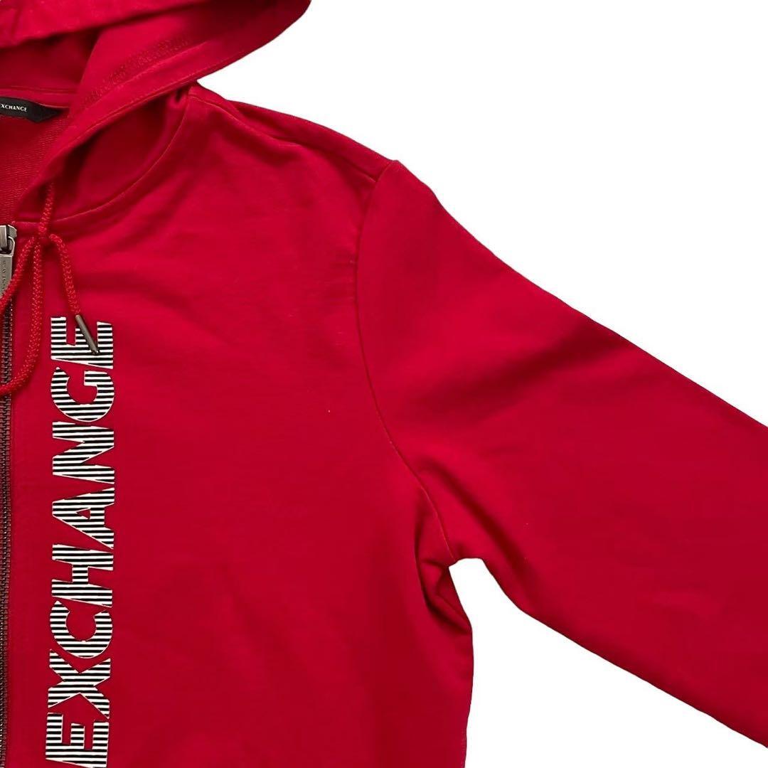 ARMANI EXCHANGE アルマーニエクスチェンジ パーカー 赤 フード ARMANI EXCHANGE アルマーニエクスチェンジ パーカー 赤 フード