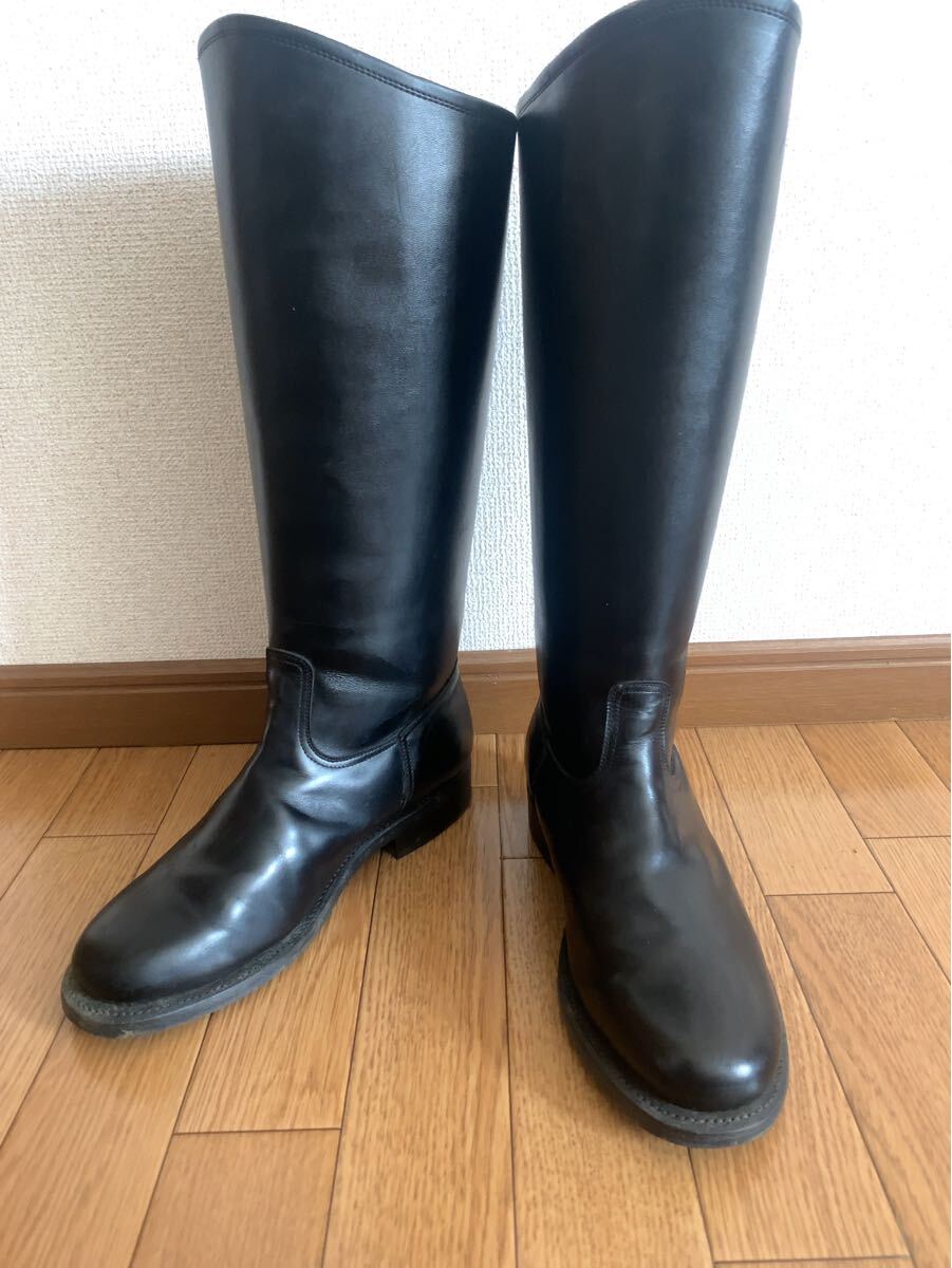 第二次世界大戦 ww2 ドイツ 日本 軍 ロング ブーツ 長靴 本革 ブラック レザー 軍服 制服 メンズ 