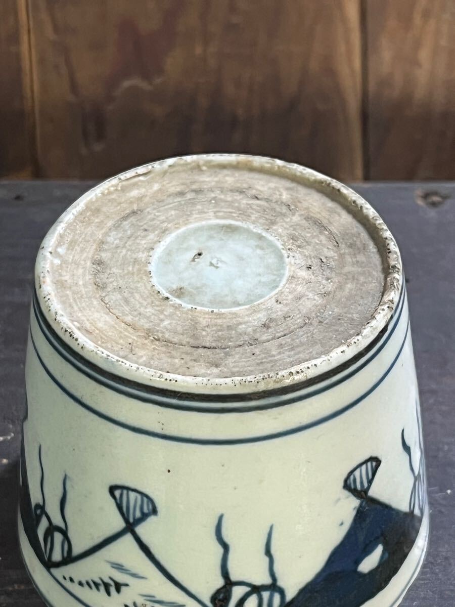 古伊万里 扇連続文 蕎麦猪口 古伊万里 扇連続文 蕎麦猪口
