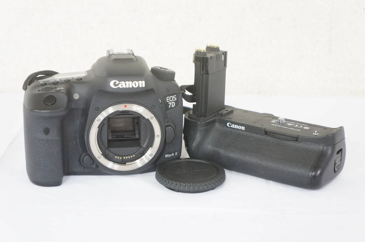 ⑧ Canon キャノン EOS 7D Mark II ボディ デジタル一眼 デジタルカメラ BG-E20 バッテリーグリップ セット 0610056011