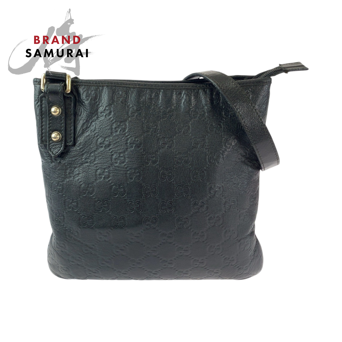 グッチ グッチッシマ ショルダーバッグ 239347 黒 レザー 美品 GUCCI グッチ グッチシマ ブラック 黒 シルバー金具 レザー