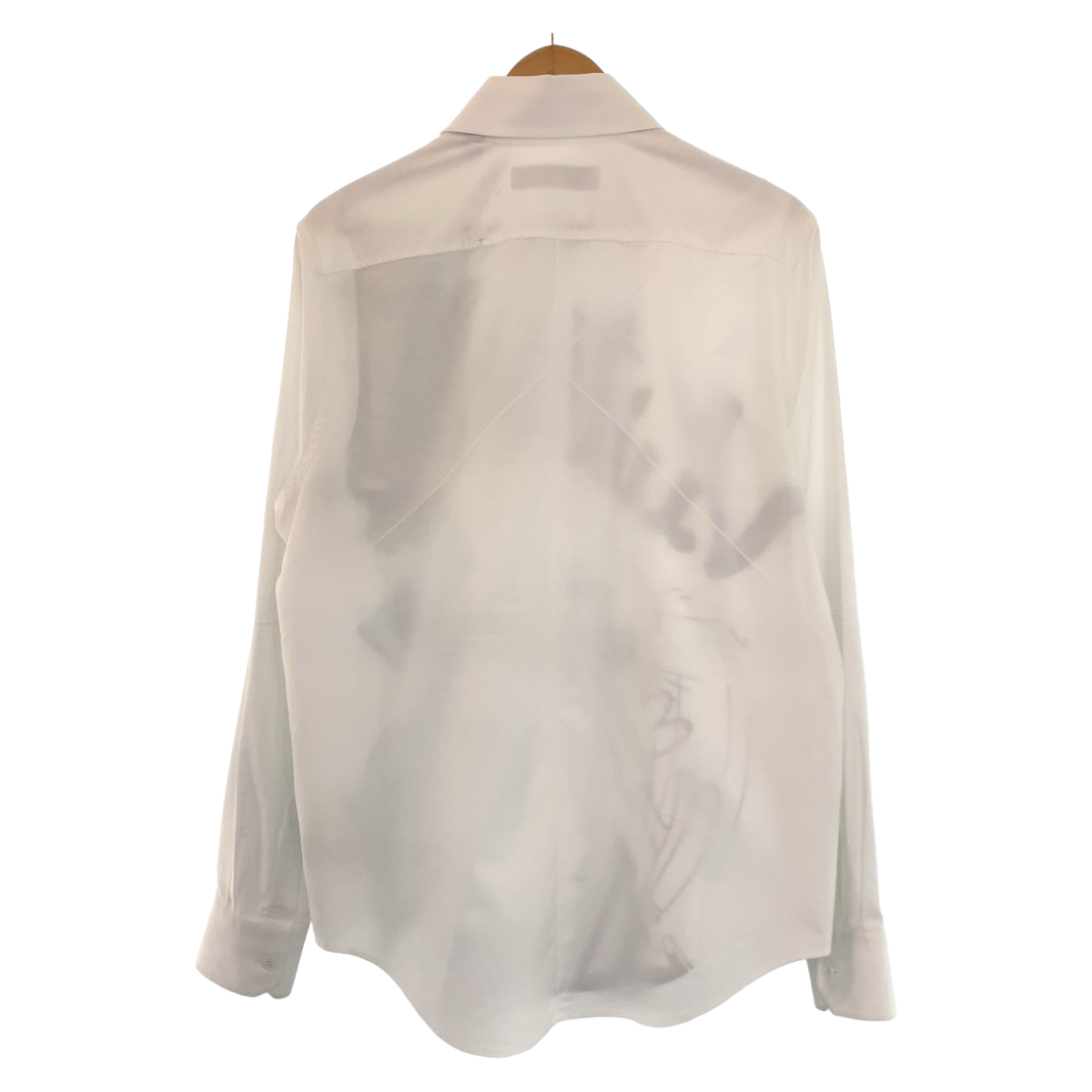 美品 ルイヴィトン カートゥーンエイリアングラフィック サイズM ホワイト マルチカラー コットン 長袖シャツ ドレスシャツ 406598