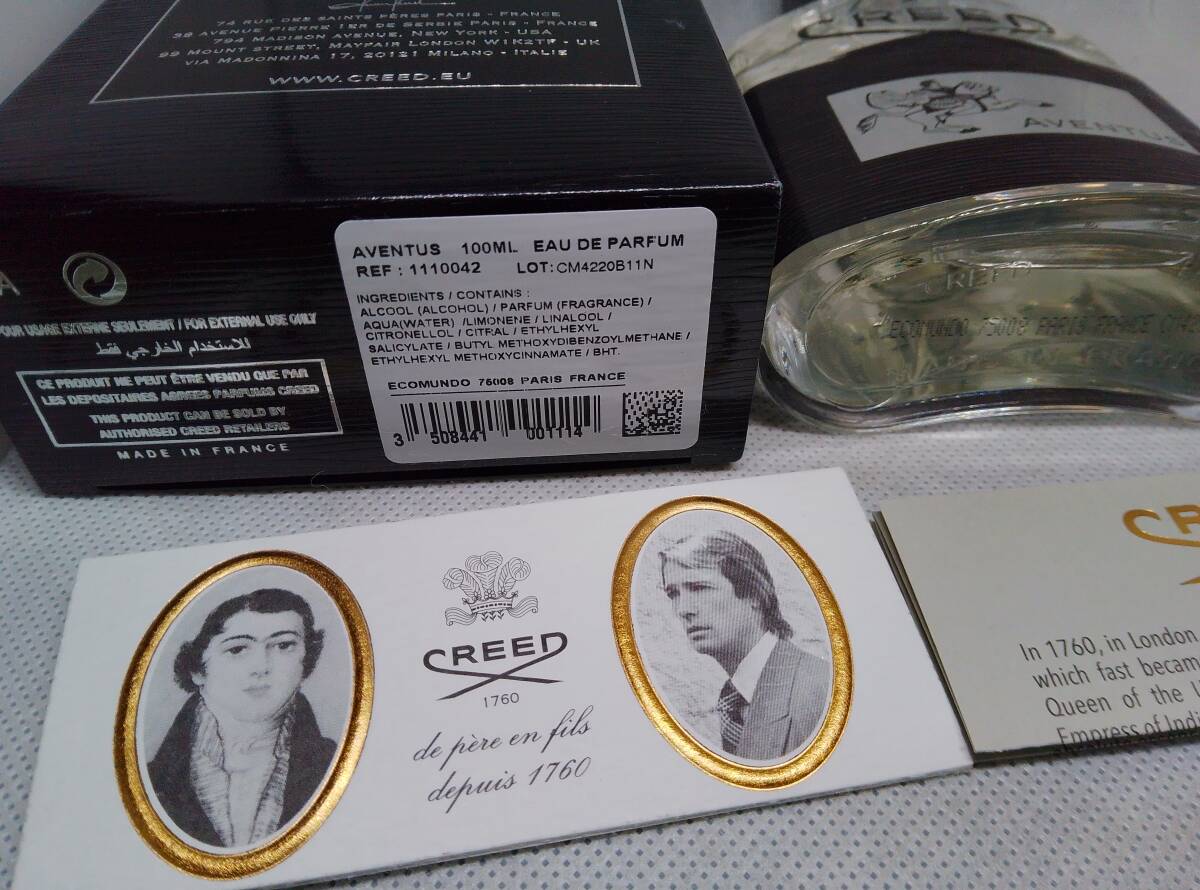 日本語シール正規品 満量 Creed Aventus クリード アバントゥス 日本語シール正規品 満量 Creed Aventus クリード アバントゥス