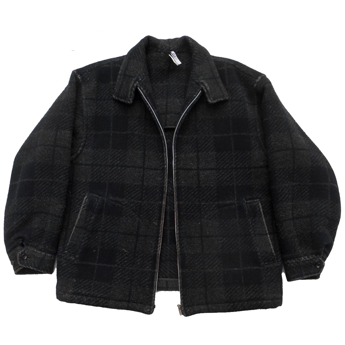 80s COMME des GARCONS HOMME デカオム 圧縮ウール ジップアップ 80s COMME des GARCONS HOMME デカオム 圧縮ウール ジップアップ