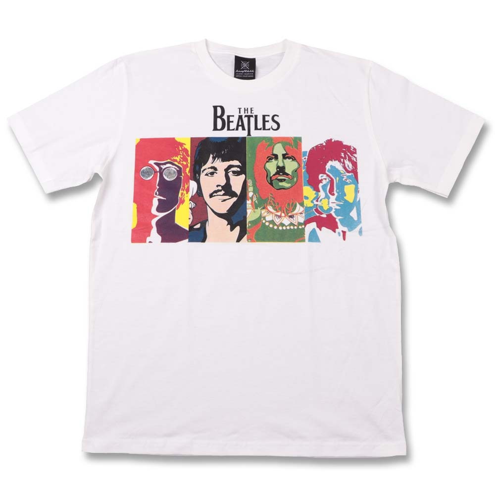 kr1●新品 白 XLサイズ●ビートルズ THE BEATLES 半袖Tシャツ//バンドTシャツ ロックTシャツ パンク メタル ジョンレノン