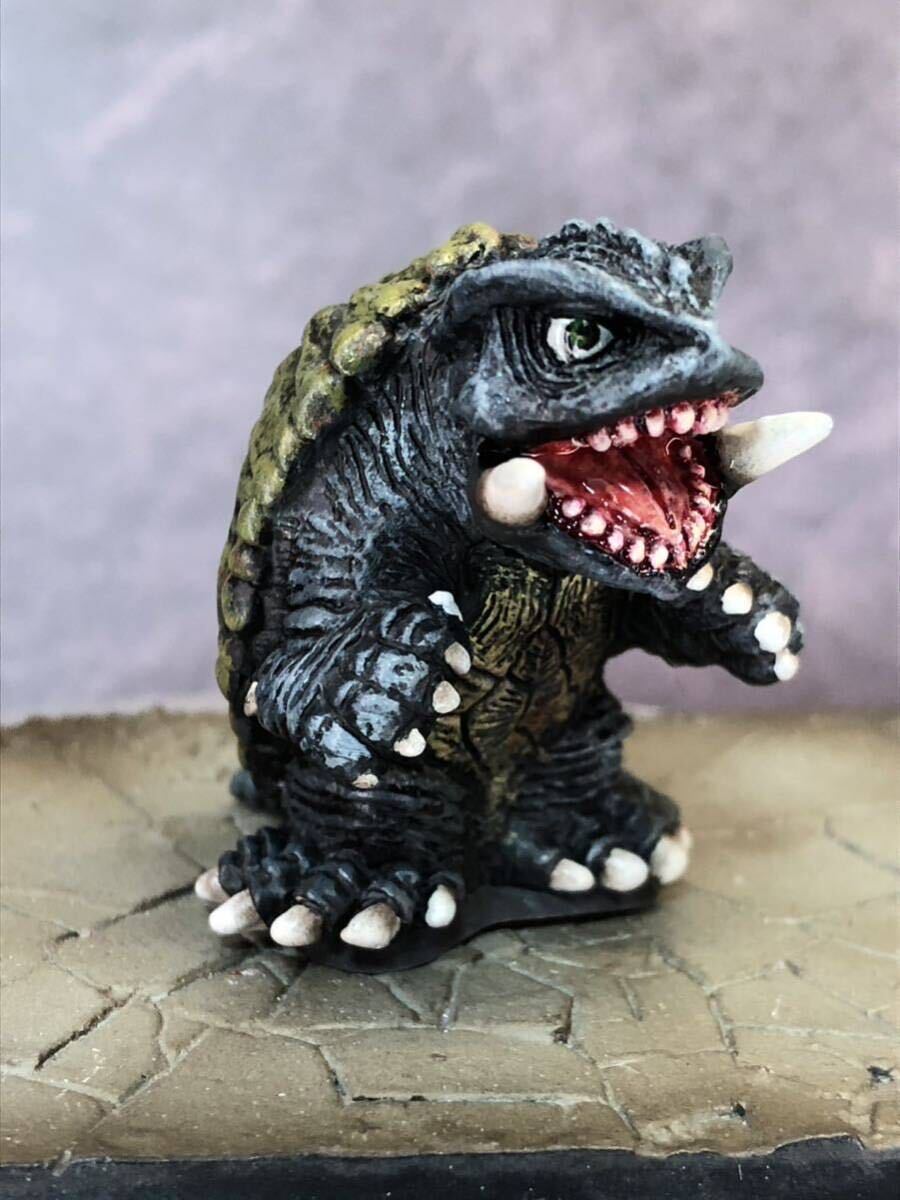リペイント 完成品 ガメラ 1996 G2 指人形 レギオン襲来 特撮大百科ミニ ソフビ人形 ガシャポン HG 