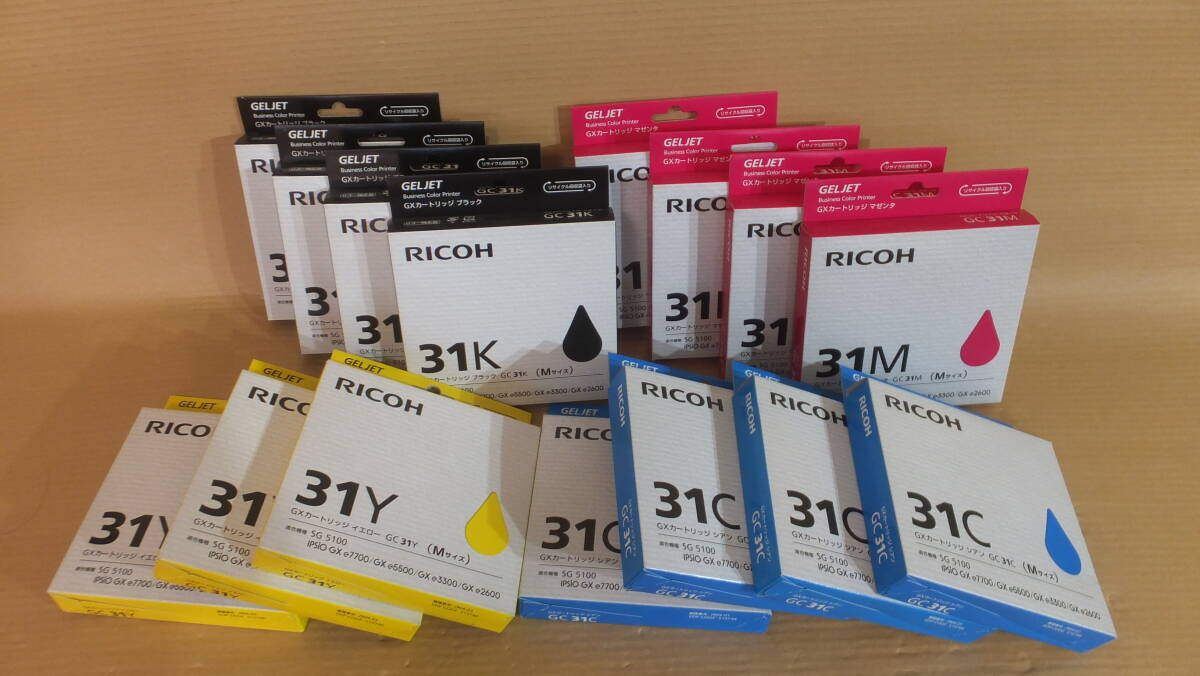 ★超格安！！リコー (RICOH)　純正インクカートリッジ ３１シリーズ　４色１５本セット★