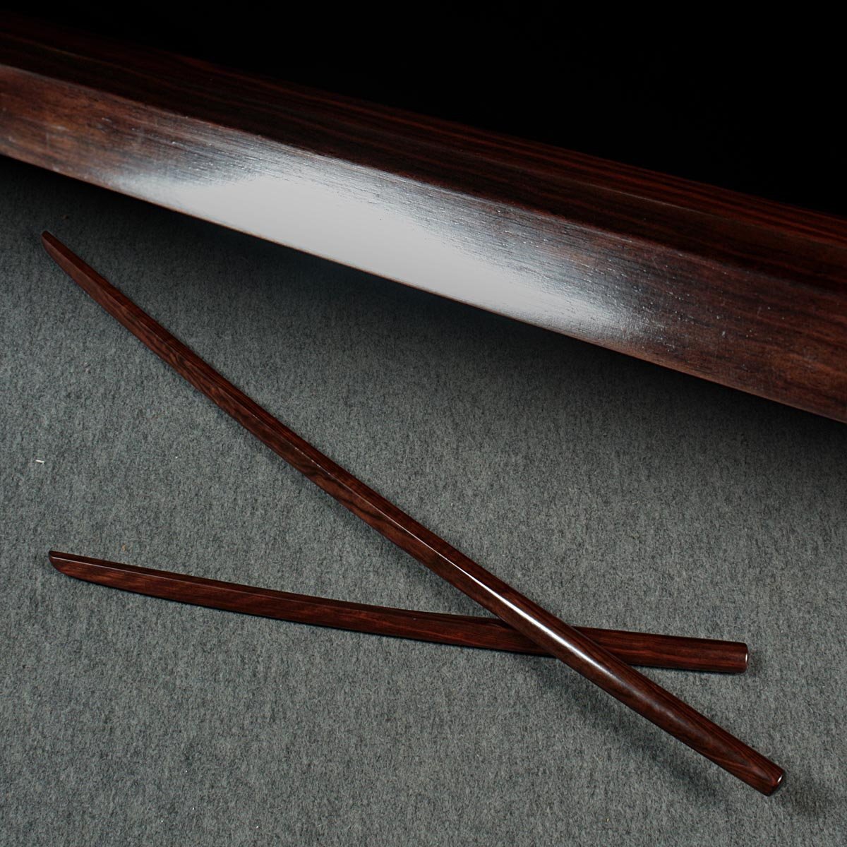 黒檀木 木刀 武道具 全長105cm|アンティーク、コレクション 黒檀木 木刀 武道具 全長105cm|アンティーク、コレクション
