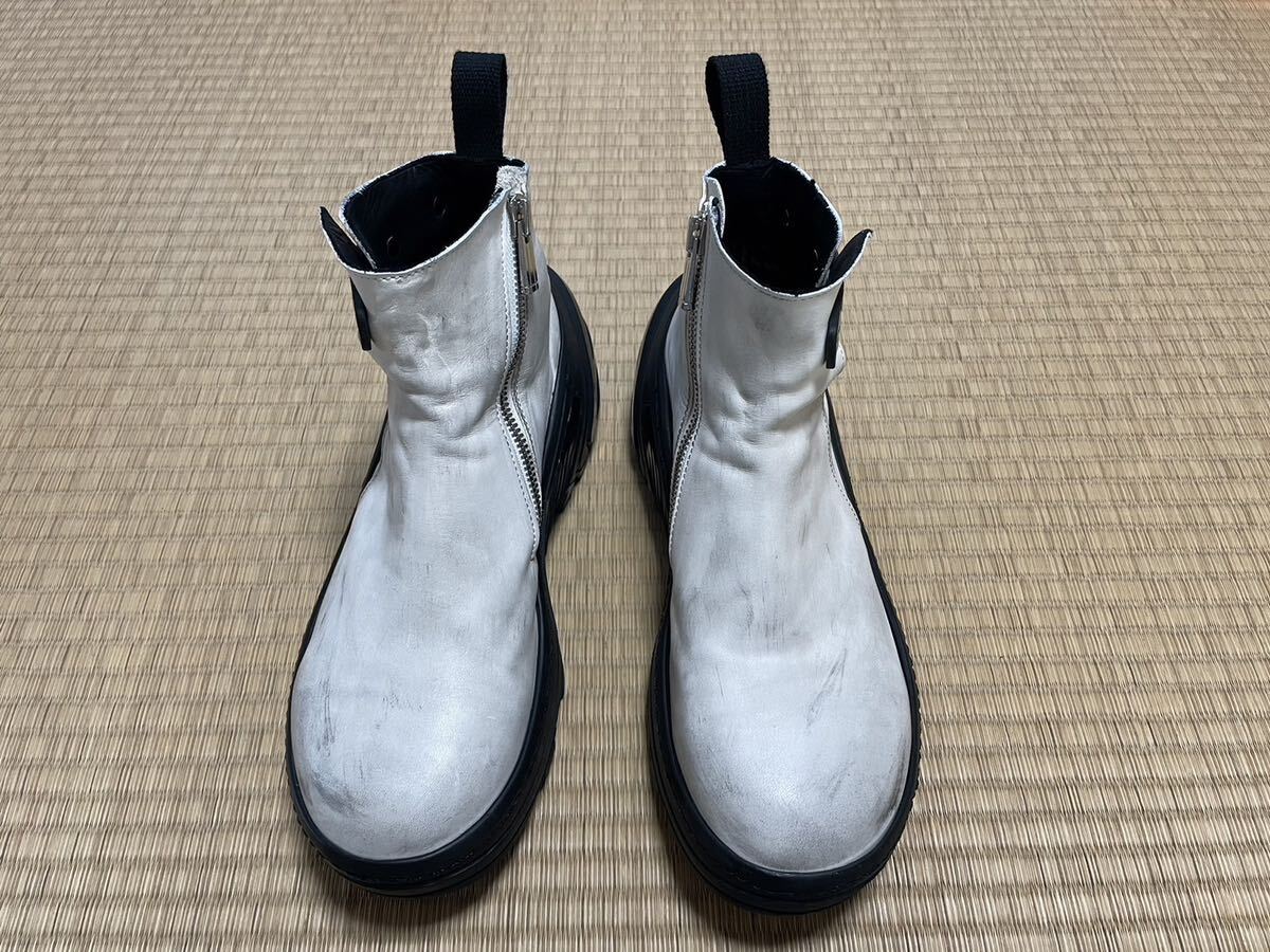 portaille(ポルタユ) サイドバックルブーツ サイズ　41,5 仕様　レザーRoma 色　dastywhite