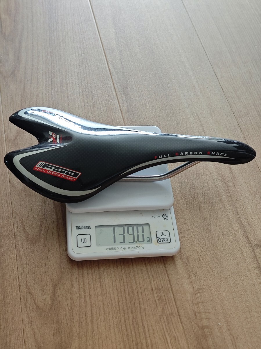 FSA K-Force フルカーボン サドル 139g チタンレール付き