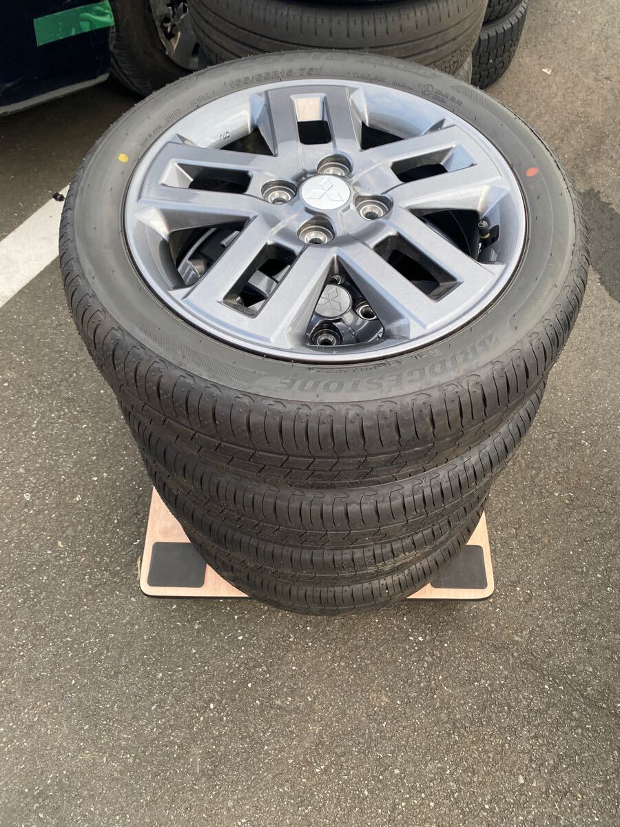 新車外し】デリカミニ 15インチ純正アルミホイール&タイヤ 165 新車外し】デリカミニ 15インチ純正アルミホイール&タイヤ 165