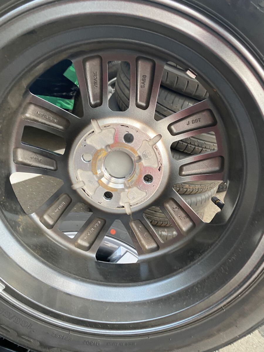 新車外し】デリカミニ 15インチ純正アルミホイール&タイヤ 165 新車外し】デリカミニ 15インチ純正アルミホイール&タイヤ 165