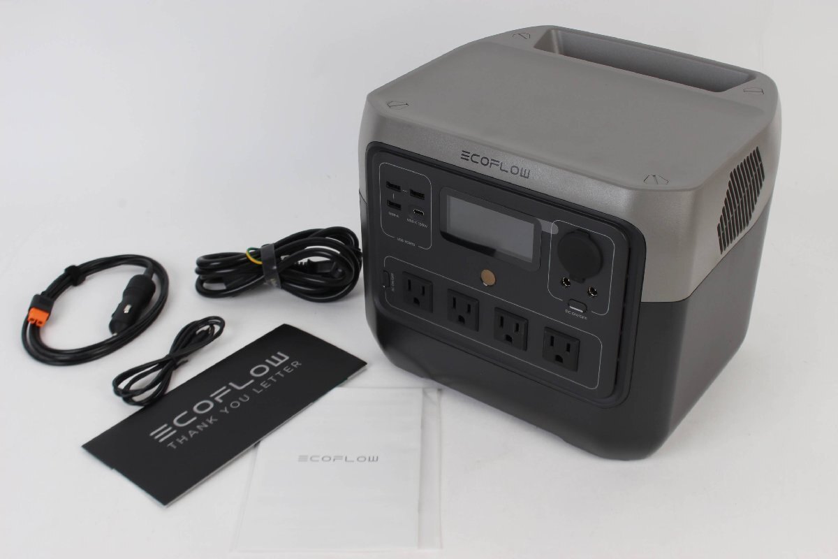 EcoFlow ポータブル電源 RIVER 2 Pro 蓄電池 768Wh AC出力800W(サージ1600W) 家庭用 2024年製 R2410-124