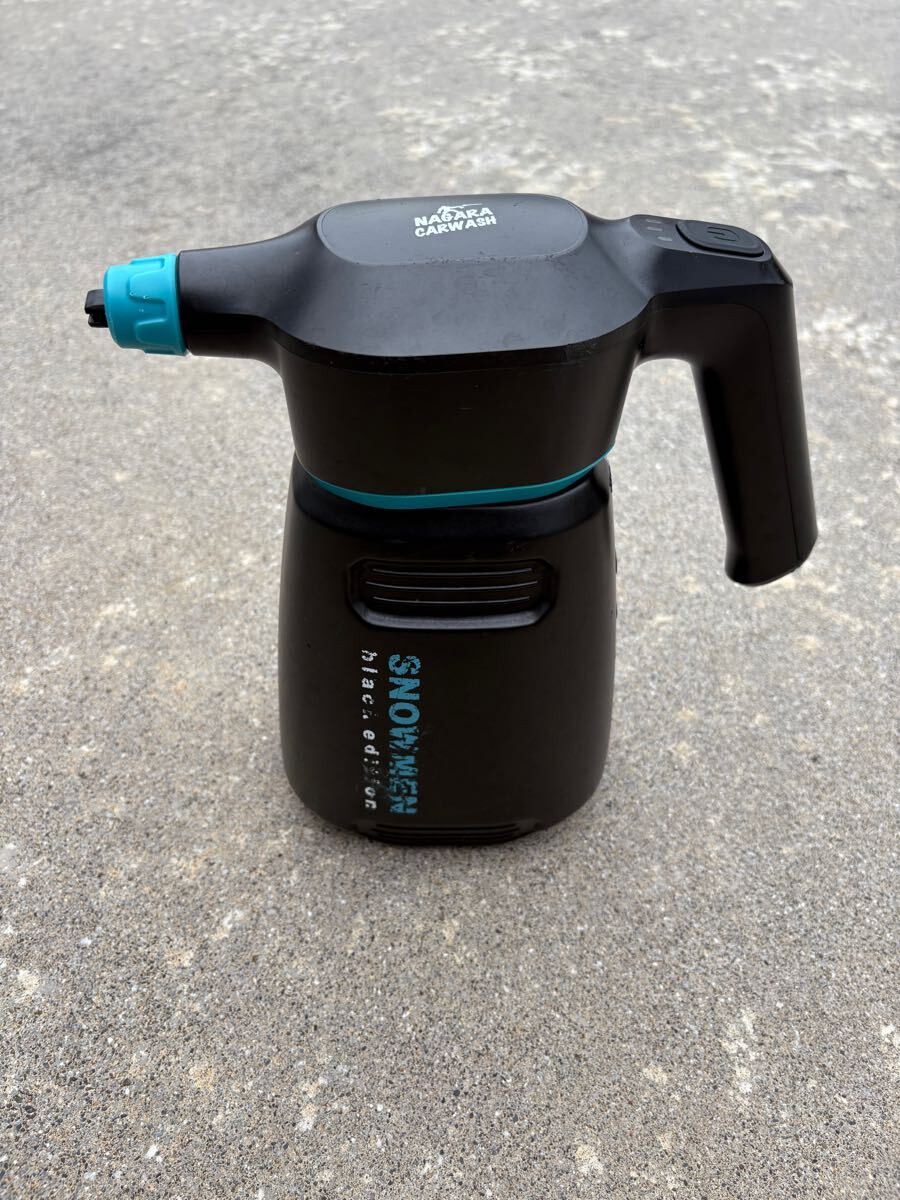 ながら洗車】スノーメンブラック『 誰でも泡洗車体験を 』電動