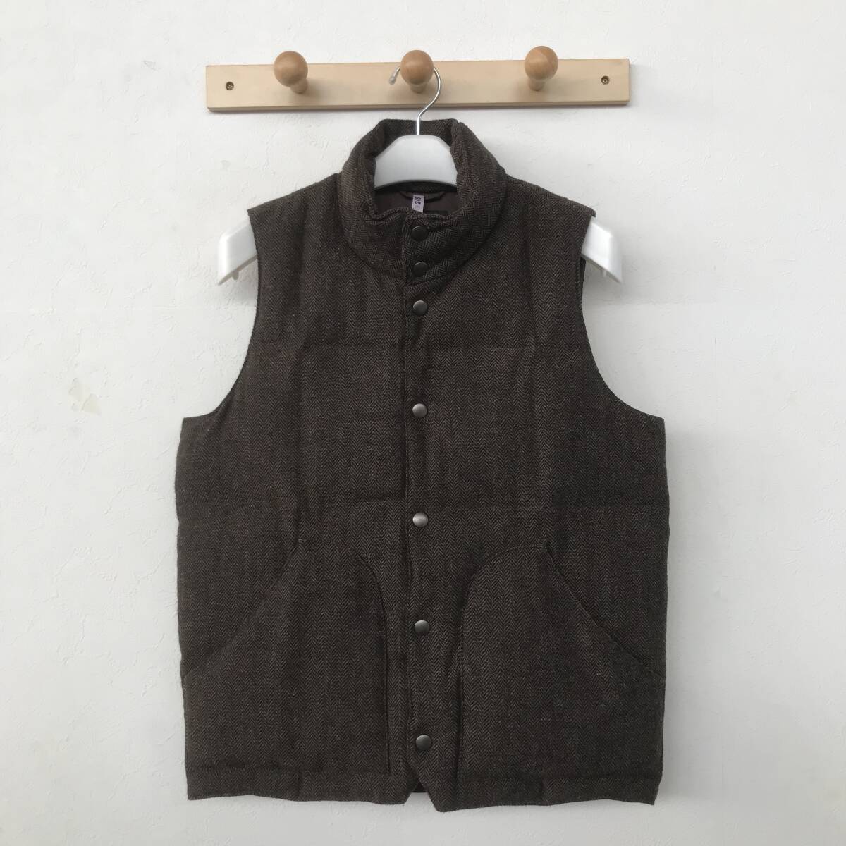 URBAN RESEARCH UM05-KC04115 アーバンリサーチ ヘリンボーン柄 肉厚ダウンベスト メンズ 良品 size M