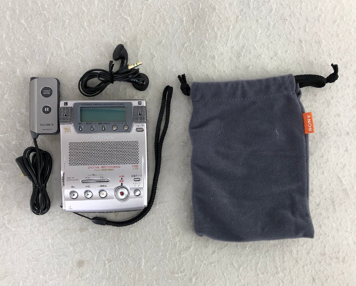 ★ジャンク品★ポータブルMDレコーダー MZ-B100 SONY ソニー
