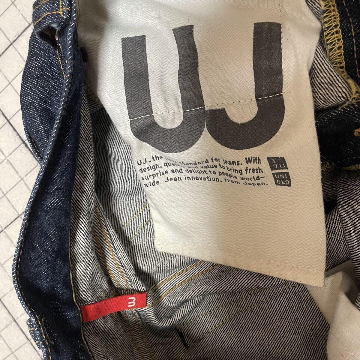 ユニクロ【UNIQLO】UJ S002セルビッジデニム レギュラーフィット ユニクロ【UNIQLO】UJ S002セルビッジデニム レギュラーフィット