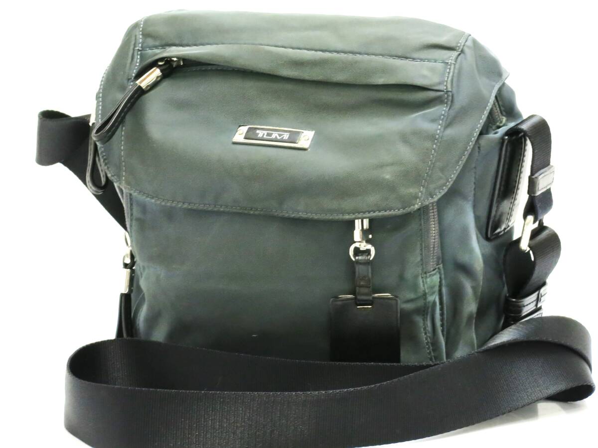 トゥミ ショルダーバッグ ナイロン&レザー カーキ系 TUMI 18692105