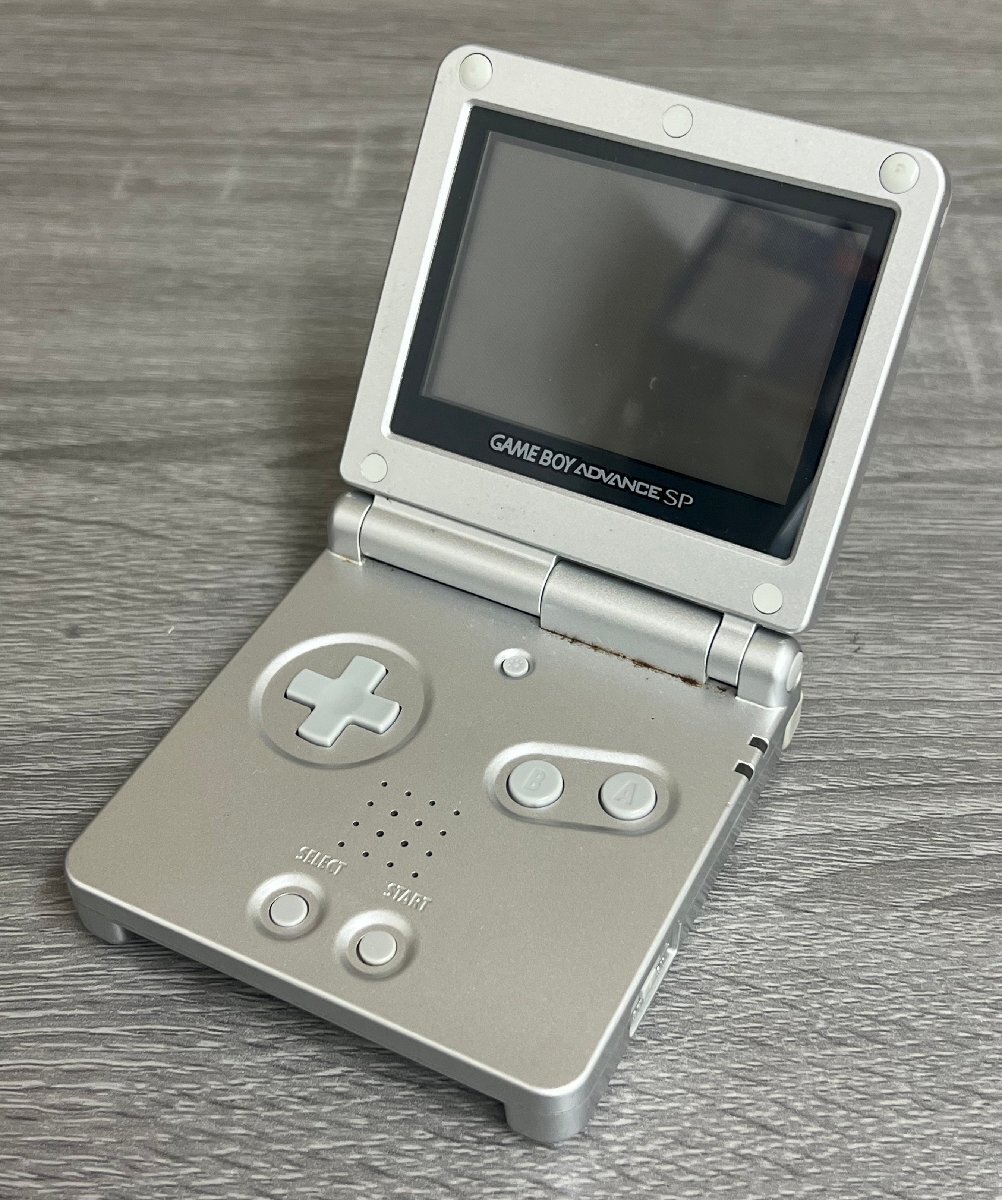 小樽店【中古品】【動作確認済み】10-31 Nintendo 任天堂 GAMEBOY ADVANCE ゲームボーイアドバンスSP AGS-001 プラチナシルバー 本体
