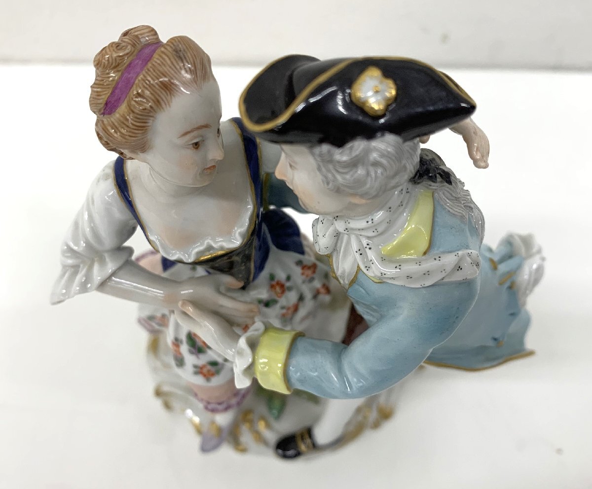 ✤マイセン(Meissen)フィギュリン✤『ダンス』 秦野店【中古品】10-35 MEISSEN マイセン ダンス カップル 踊る