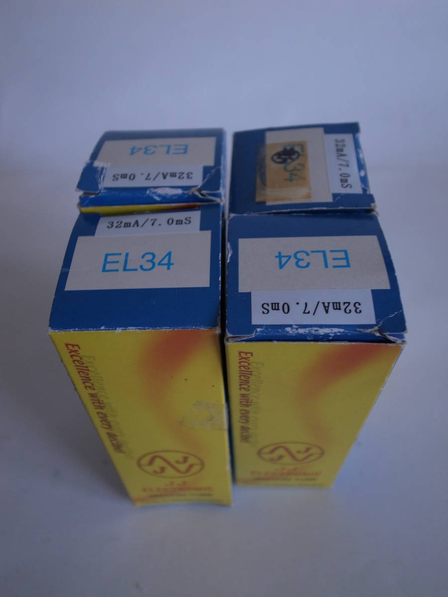 EL34 6CA7 JJ NOS 4本 中古 2本 EL34 6CA7 JJ NOS 4本 中古 2本