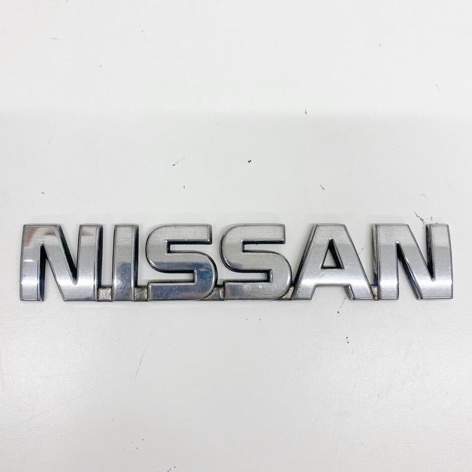 refle● 日産 ロゴエンブレム　NISSAN文字ロゴ　當(dāng)時物　現(xiàn)狀品