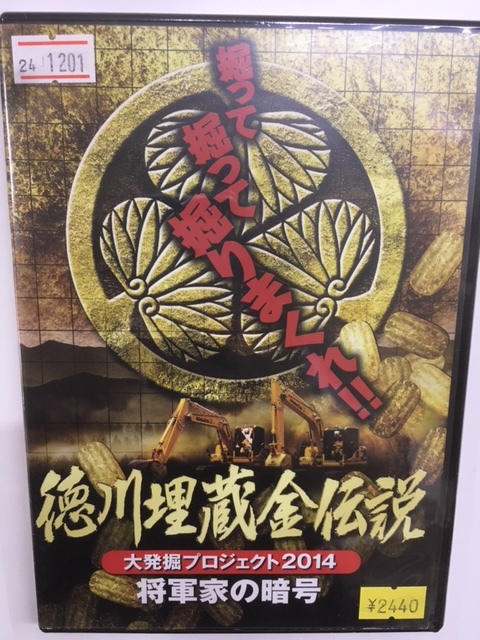 邦画レア1494 即決 徳川埋蔵金伝説 大発掘プロジェクト2014 将軍家の暗号 掘って掘って掘りまくれ 遊山直奇