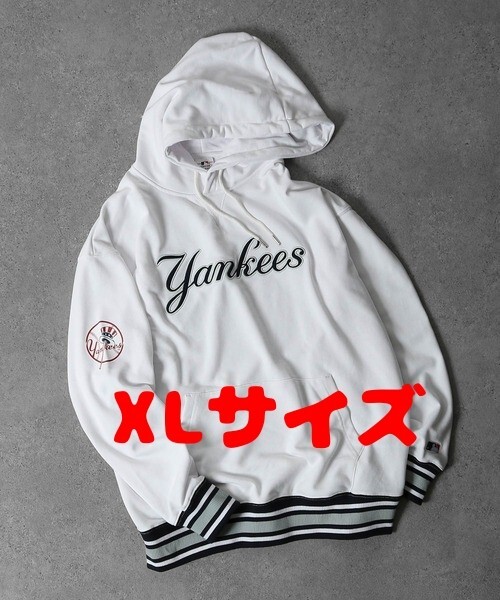 【新品・送料込】MLB ヤンキース プルオーバー パーカー XLサイズ._画像1
