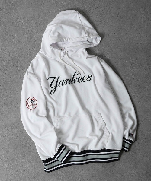 【新品・送料込】MLB ヤンキース プルオーバー パーカー XLサイズ._画像8