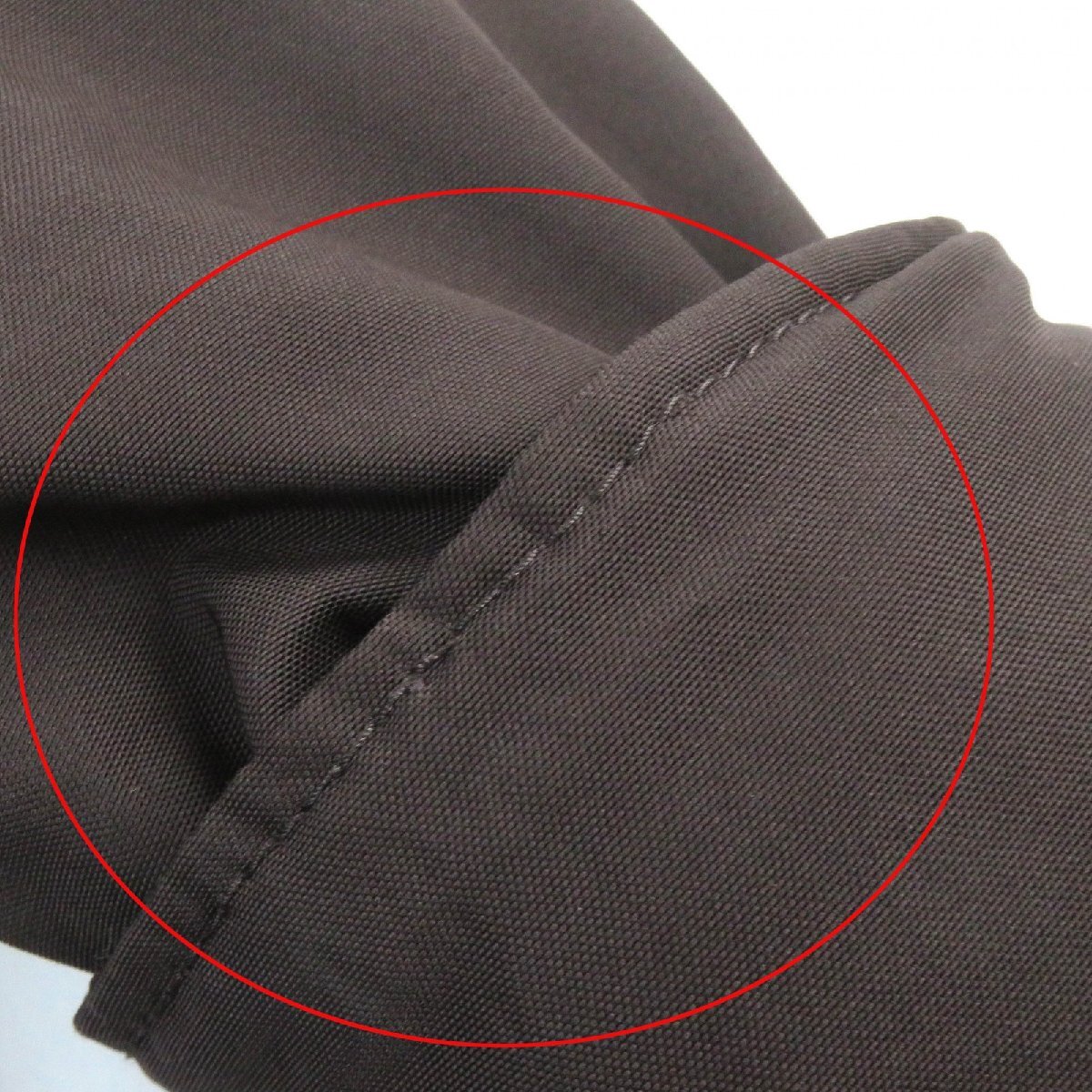  прекрасный товар ^Salvatore Ferragamo Salvatore Ferragamo проверка отделка Logo кнопка * с капюшоном с хлопком жакет пальто темно-коричневый 48