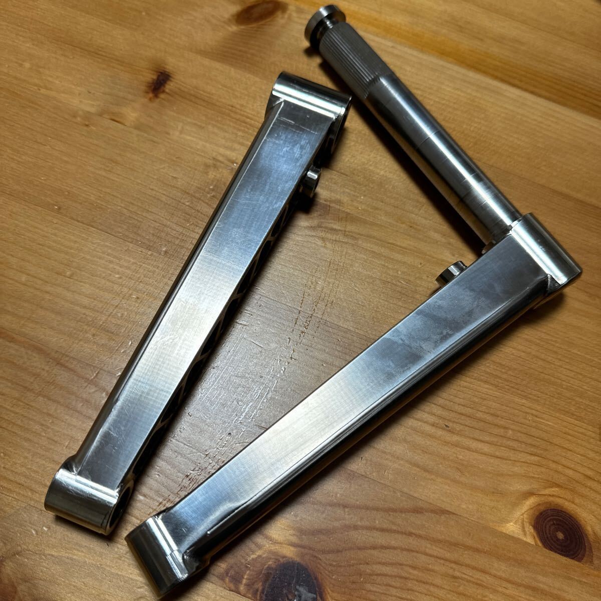 RNC Titanium Cranks 19mm BMX チタニウム 2PCクランク RAW RNC Titanium Cranks 19mm BMX チタニウム 2PCクランク RAW